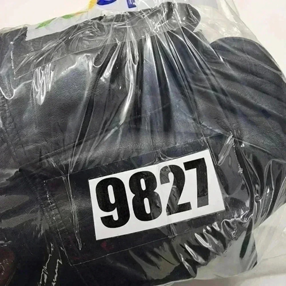 Vintage Pelle Black Leather Jacket Mock Neck Women's 2X - Picture 9 of 9